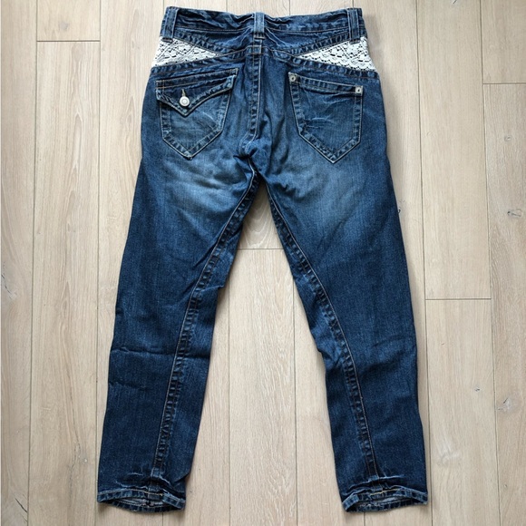 Double Name Y2K Japanese Brand Lace Detailed Jeans Women’s Size 2 - Picture 1 of 12